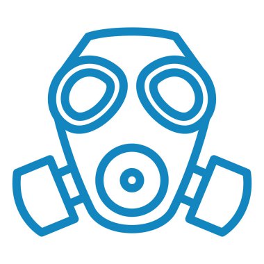 Solunum cihazı. Web simgesi basit illüstrasyon