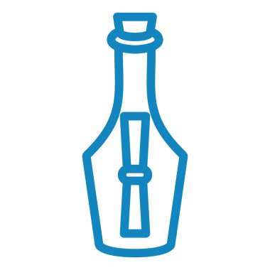 korsan şişe simgesi vektör illüstrasyonu