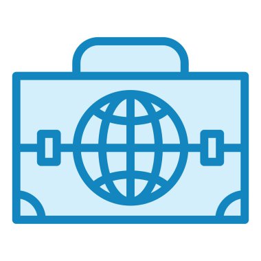 Dünya çapında İş Dünyası Modern ikon vektör çizimi  