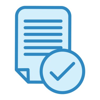 belge simgesi vektör illüstrasyonu