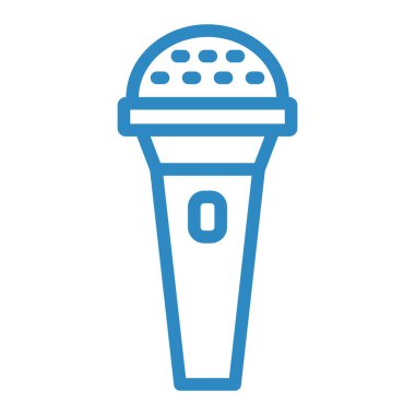 Mikrofon. Web simgesi vektör illüstrasyonu