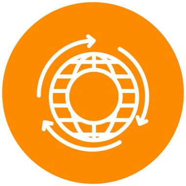 küresel ağ. Basit resimleme