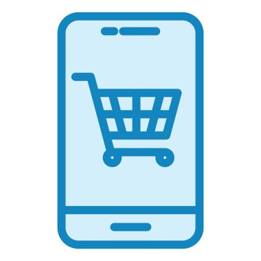 Çevrimiçi Depolama Modern simge vektör illüstrasyonu  