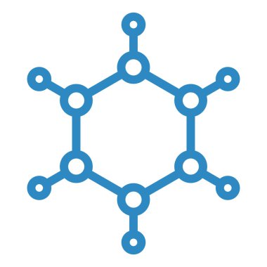 Molekül. Web simgesi basit illüstrasyon