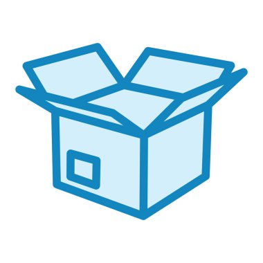 Paket var. Web simgesi basit illüstrasyon