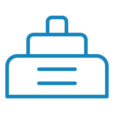Çanta. Web simgesi basit illüstrasyon