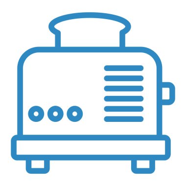 Tost makinesi. Web simgesi basit illüstrasyon
