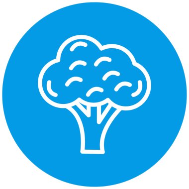 Brokoli. Web simgesi basit illüstrasyon