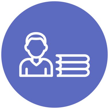 Düz ikon erkek ve kadın vektör çizimi