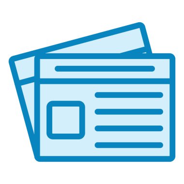 Gazete simgesinin vektör illüstrasyonu