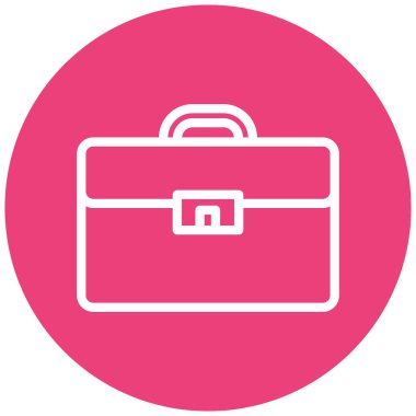 Çanta. Web simgesi basit illüstrasyon