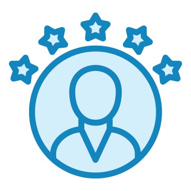 derecelendirme simgesi vektör illüstrasyonu