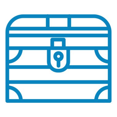 Hazine çantası ikon vektörü. İnce çizgi işareti. izole edilmiş sınır sembolü çizimi