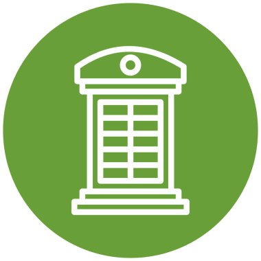 Posta kutusu. Web simgesi basit illüstrasyon