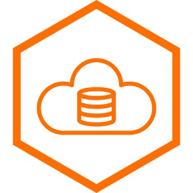 Bulut. Web simgesi basit illüstrasyon