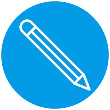 Kalem. Web simgesi basit illüstrasyon