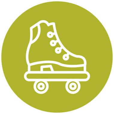 Buz pateni. Web simgesi basit illüstrasyon