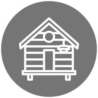 Kulübe simgesinin vektör illüstrasyonu