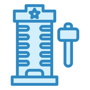 Çekiç Oyun vektör simgesi.