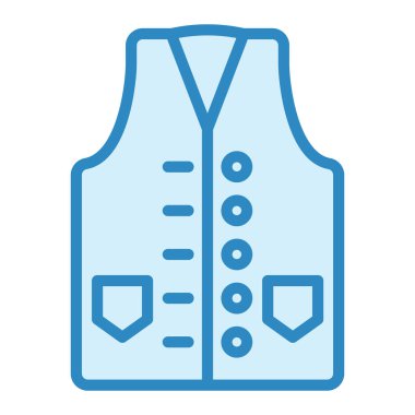 Yelek. Web simgesi basit illüstrasyon