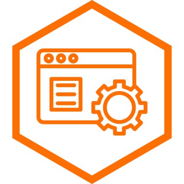 Ayarlama. Web simgesi basit illüstrasyon