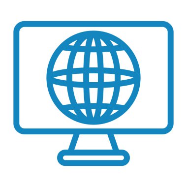 Küresel simge vektör illüstrasyonu