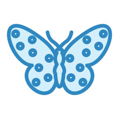 Kelebek. Web simgesi basit illüstrasyon