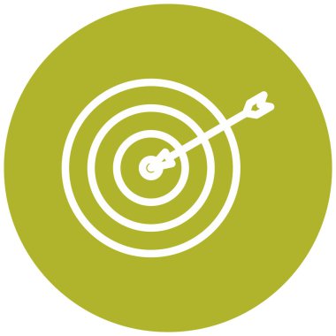 Hedef. Web simgesi basit illüstrasyon