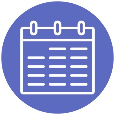 Takvim. Web simgesi basit illüstrasyon