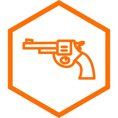 Bir silah simgesinin vektör illüstrasyonu