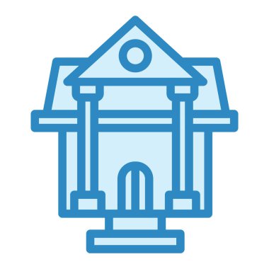 Konum vektörü ince çizgi simgesi