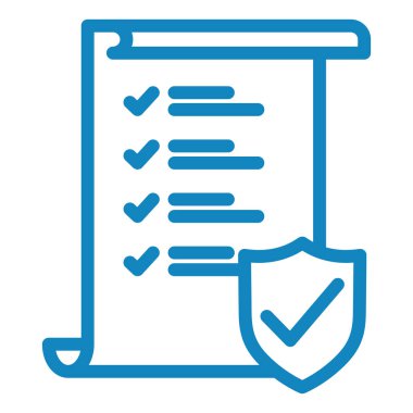 Web ve mobil uygulama tasarımınız, pano logo konseptiniz için beyaz arkaplanda izole edilmiş kontrol listesi simgesi vektörü