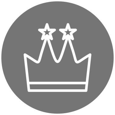 Taç simgesi, vektör illüstrasyonu