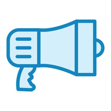 Megafon ikonu vektör illüstrasyonu