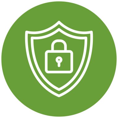 Kalkan. Web simgesi basit illüstrasyon