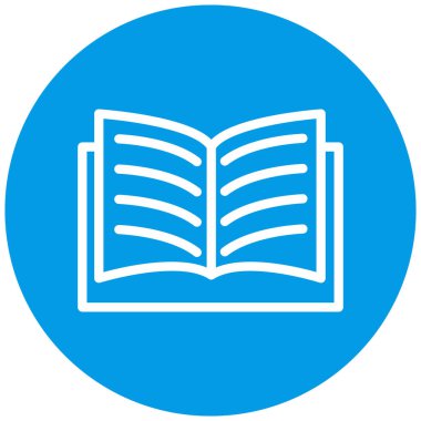 Kitap. Web simgesi basit illüstrasyon