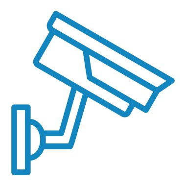 Kapalı devre kamera simgesi. Web için polis arabası vektör simgelerinin özet çizimi