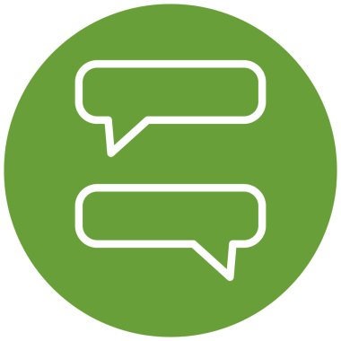 Konuş. Web simgesi basit illüstrasyon