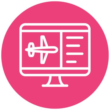 uçuş vektörü simgesi modern basit tasarım