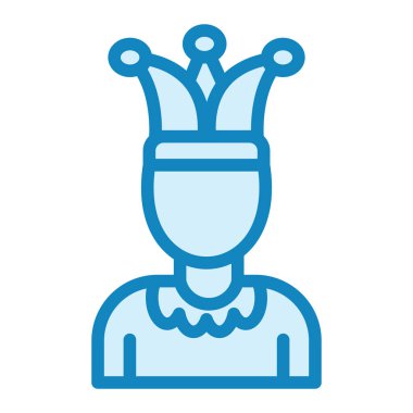 Soytarı. Web simgesi basit illüstrasyon