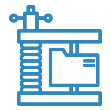 Yazıcı. Web simgesi basit illüstrasyon