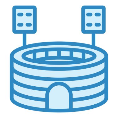 Stadyum. Web simgesi basit illüstrasyon