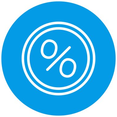 yüzde simgesi vektör illüstrasyonu