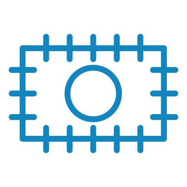 futbol topu ikonu vektör illüstrasyonu