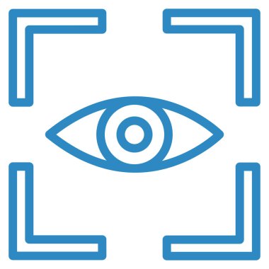 Göz. Web simgesi basit illüstrasyon