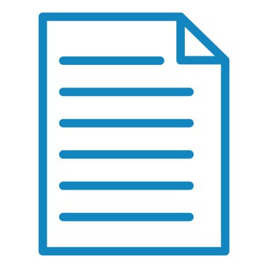 Belge. Web simgesi basit illüstrasyon