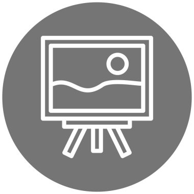 Resim modern simgesinin vektör illüstrasyonu