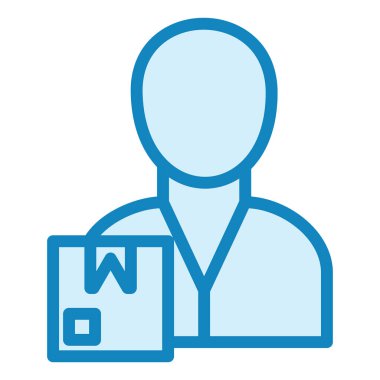 Teslimat. Web simgesi basit illüstrasyon