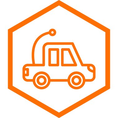 Bir kamyon simgesinin çizimi