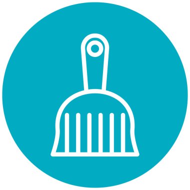 Temizleme aracı simgesinin vektör illüstrasyonu